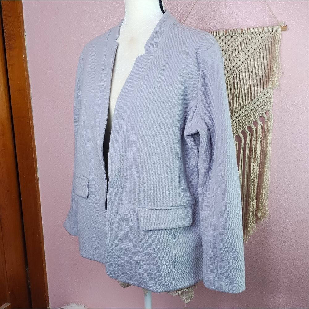 Zuda‎ | Gray Soft Knit Blazer Jacket Medium